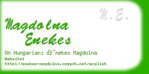 magdolna enekes business card